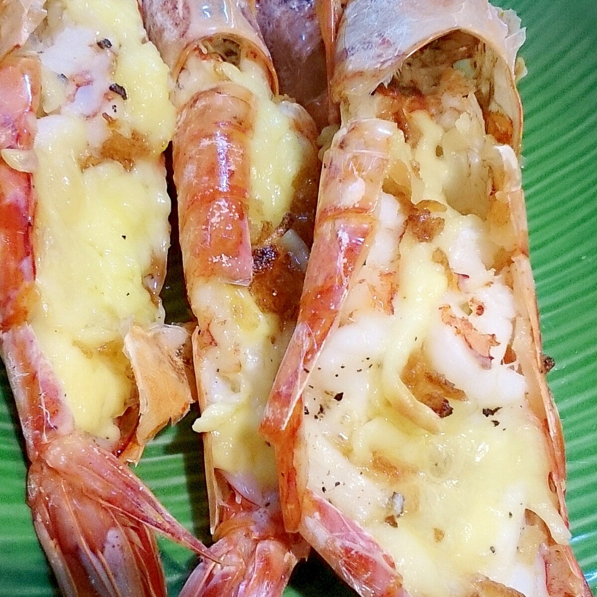 赤エビのマヨチーズ姿焼き レシピ 作り方 By 所沢とっくん 楽天レシピ 赤エビのマヨチーズ姿焼き レシピ 作り方 By 所沢とっくん 楽天レシピ